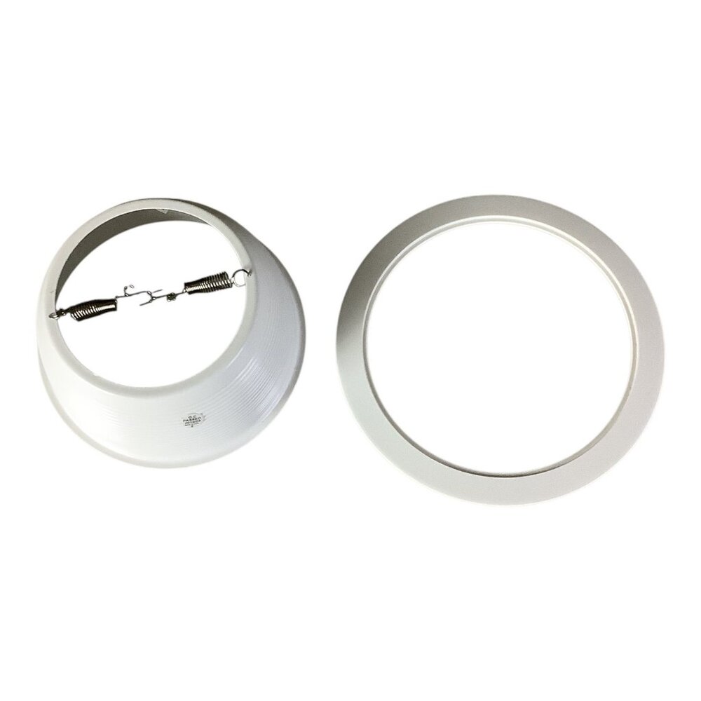 Elite Lighting White Baffle & Trim R30 PAR30 Recessed Light Trim B530 Spring Cli